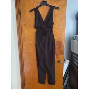 Express Black Criss Cross Jumpsuit Size 4